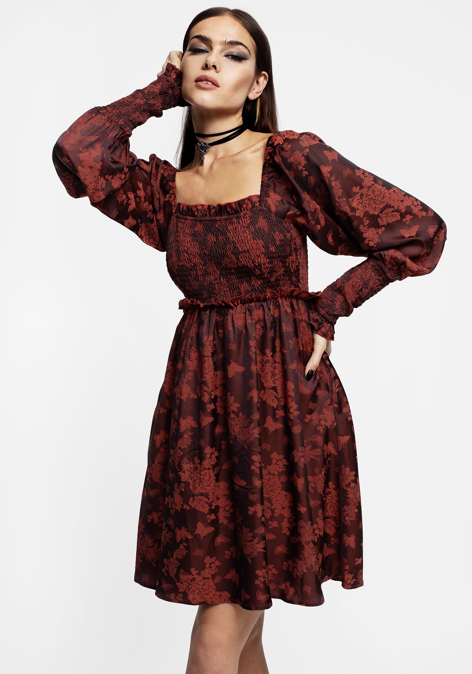 AW24M469_EUTHALIABUTTERFLYVELOURMINIDRESS_005