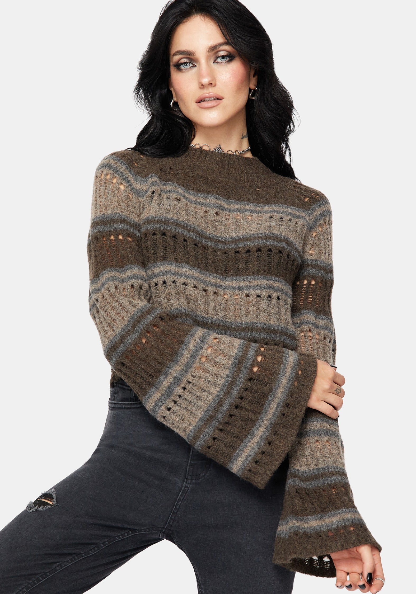 KN3423-S_SPLINTERSTRIPEKNITCROPJUMPER-GREEN_1