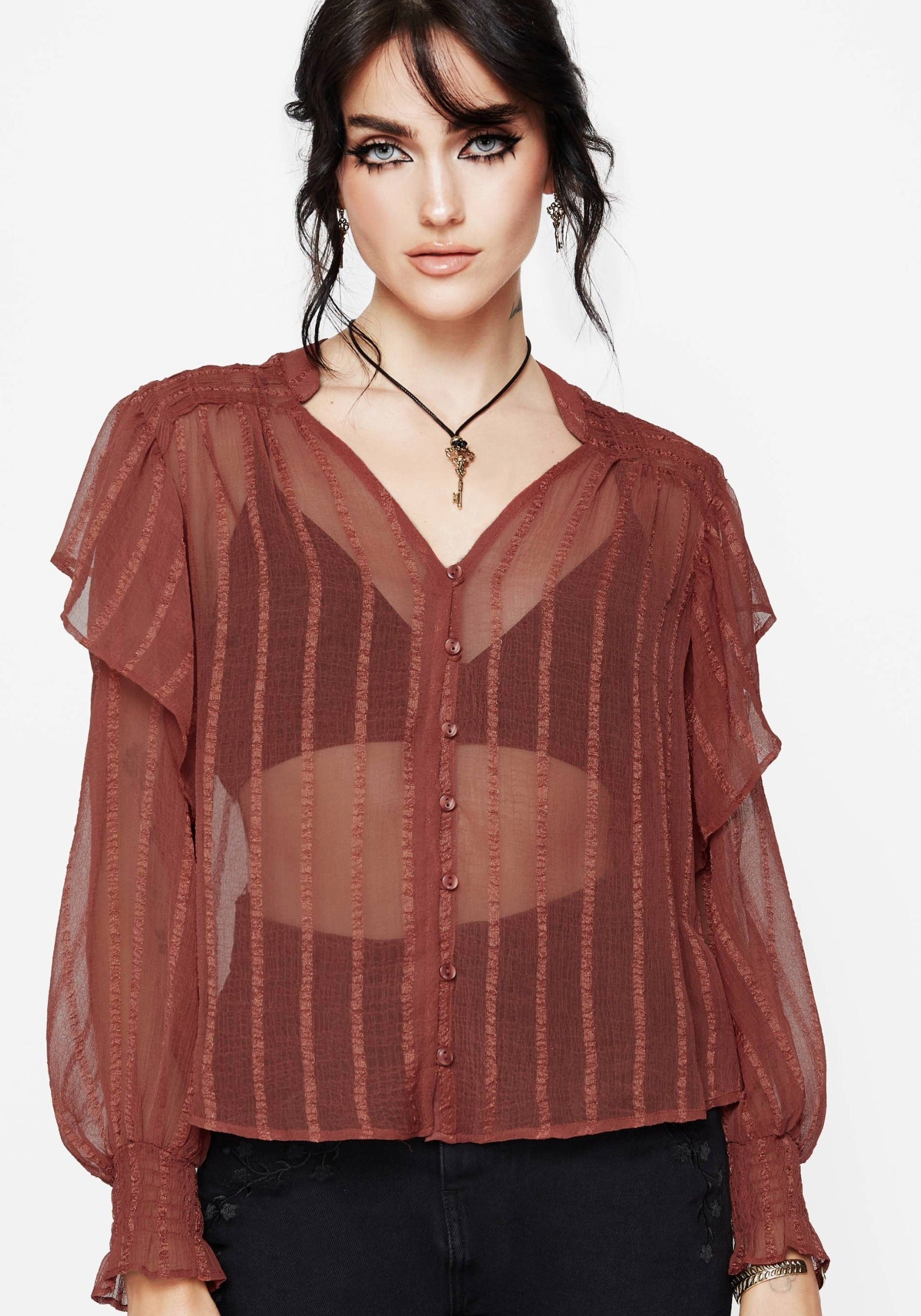 TO2690_ASTERIASHEERTEXTUREDSTRIPERUFFLEBLOUSE6693crop_cd3ab142-06dc-425e-b78b-0831731624f0